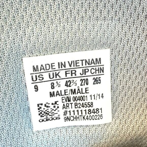 Adidas Mens Veritas Mid Top Sneaker Athletic Shoes Size 9 Woven Gray Fit Foam - Picture 9 of 11